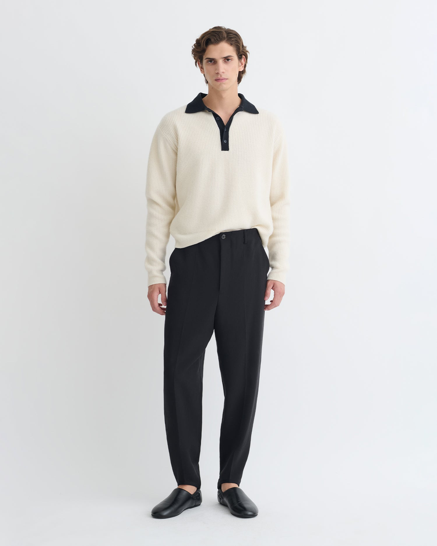 Crepe Twill Tapered Pants - 2