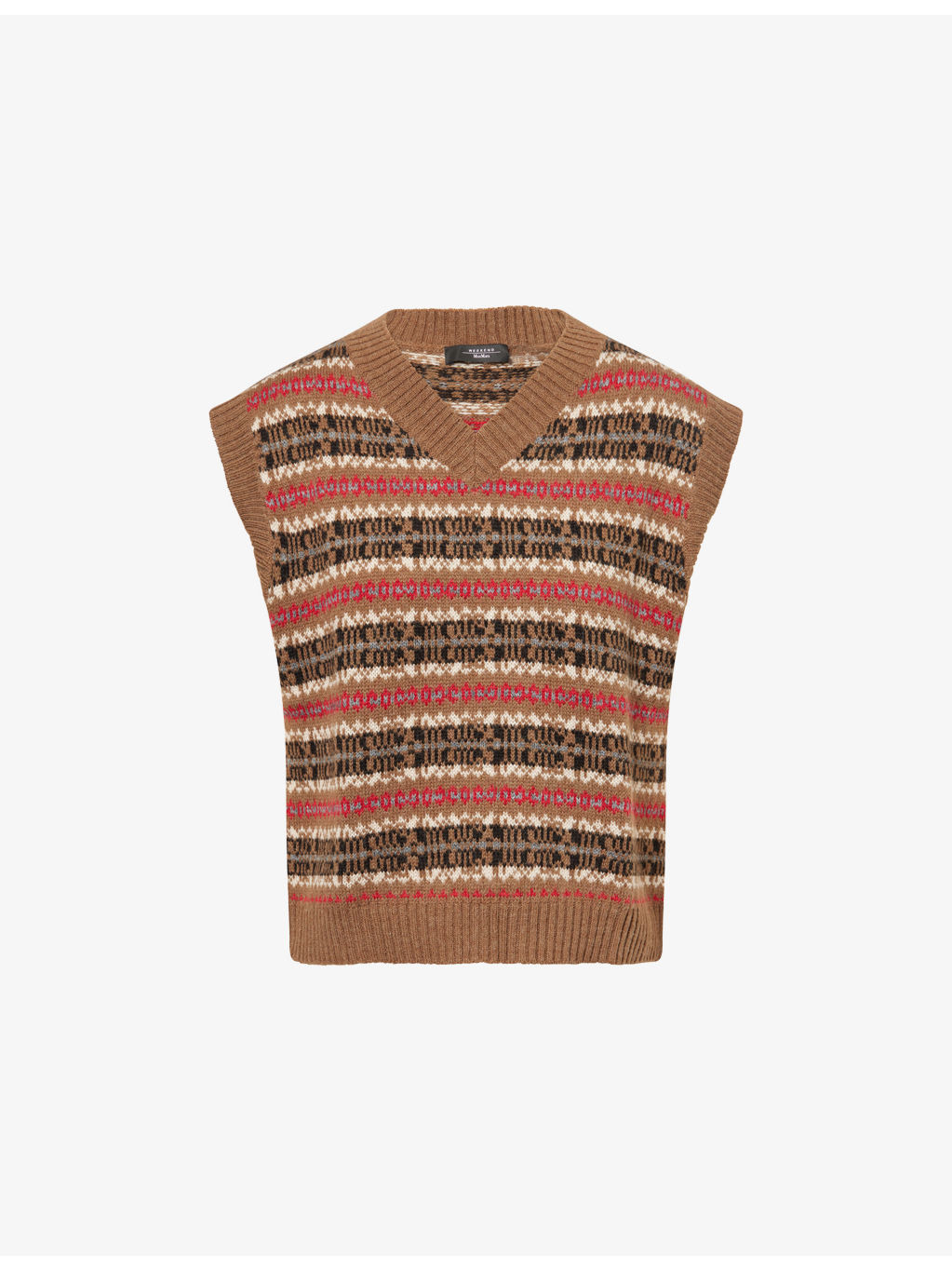 Fleres Intarsia Knit Vest - 1
