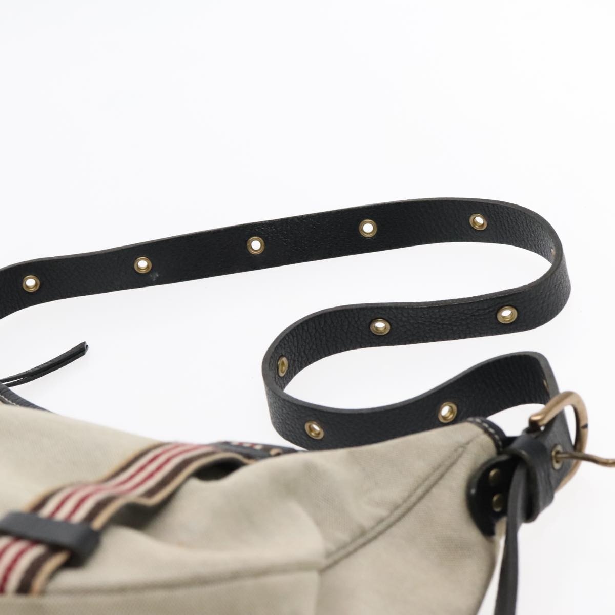 Burberry Blue Label Shoulder Bag Canvas Gray - 8