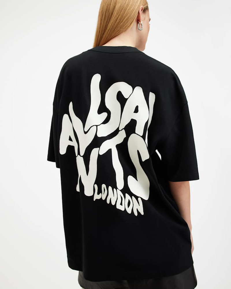ALLSAINTS ORLANDO LOGO PRINT OVERSIZED T-SHIRT outlook