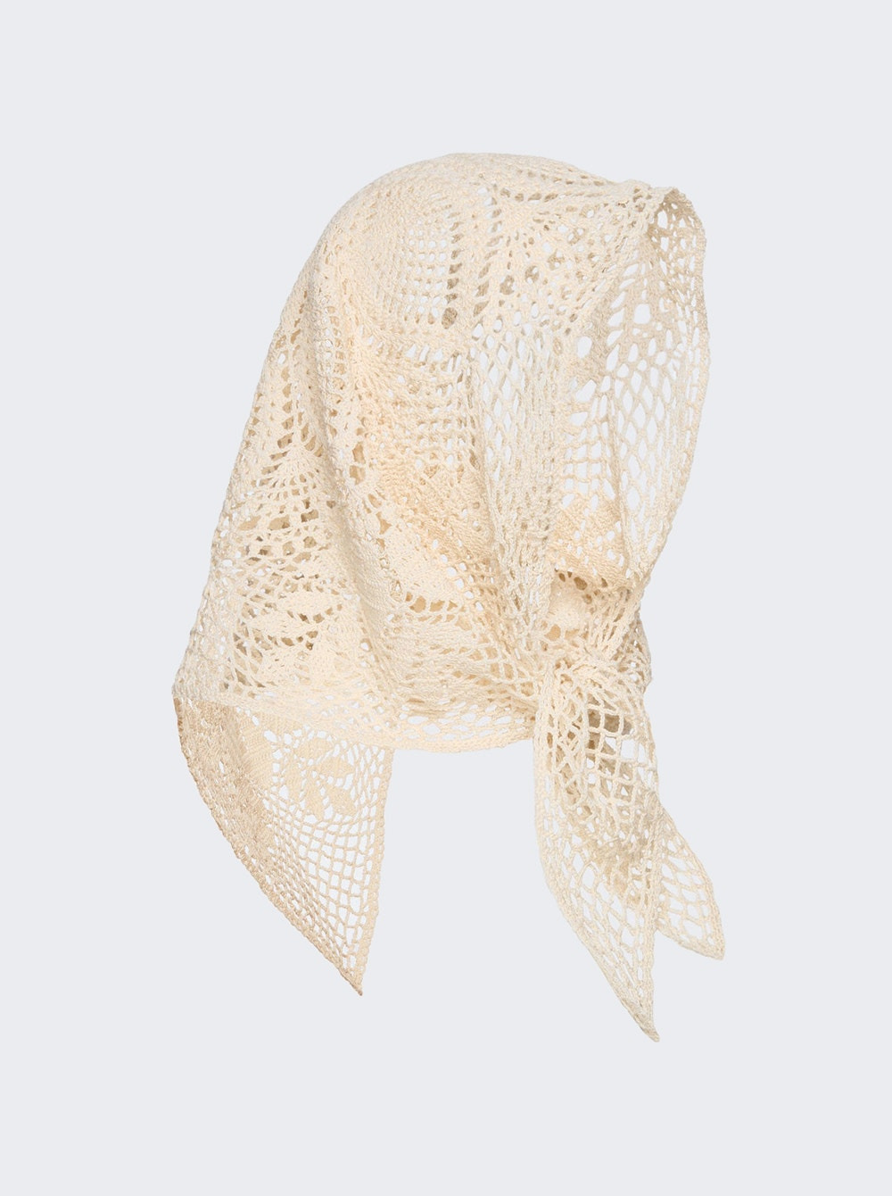 Crochet Scarf Cream - 2
