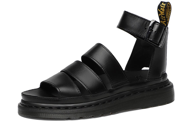 (WMNS) Dr. Martens Vintage Platform Hollowed Sandal Black 24477001 - 3