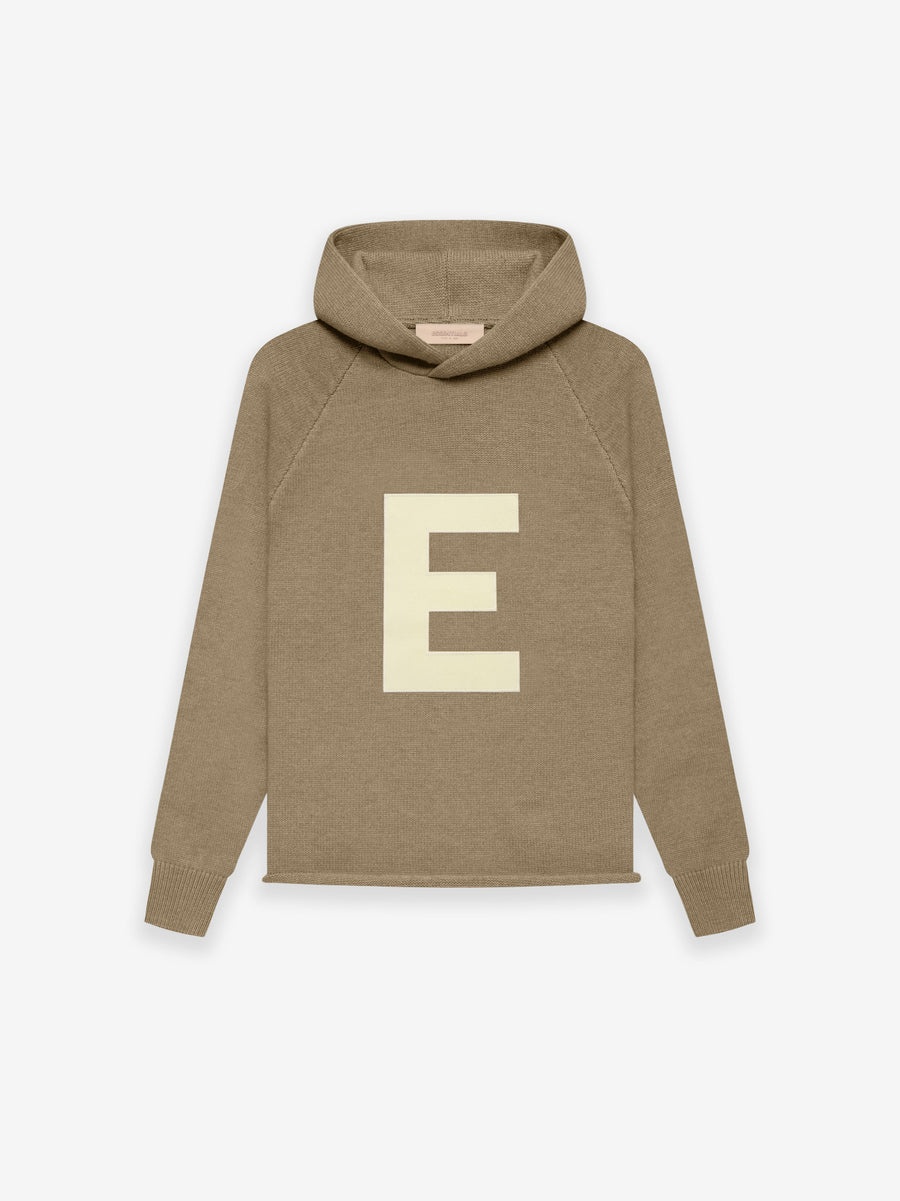 BIG E KNIT HOODIE - 1
