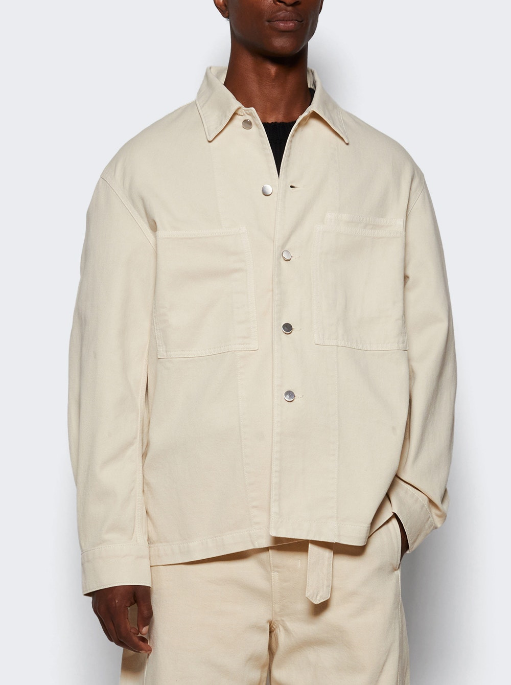 Workwear Overshirt Denim Snow Clay - 2