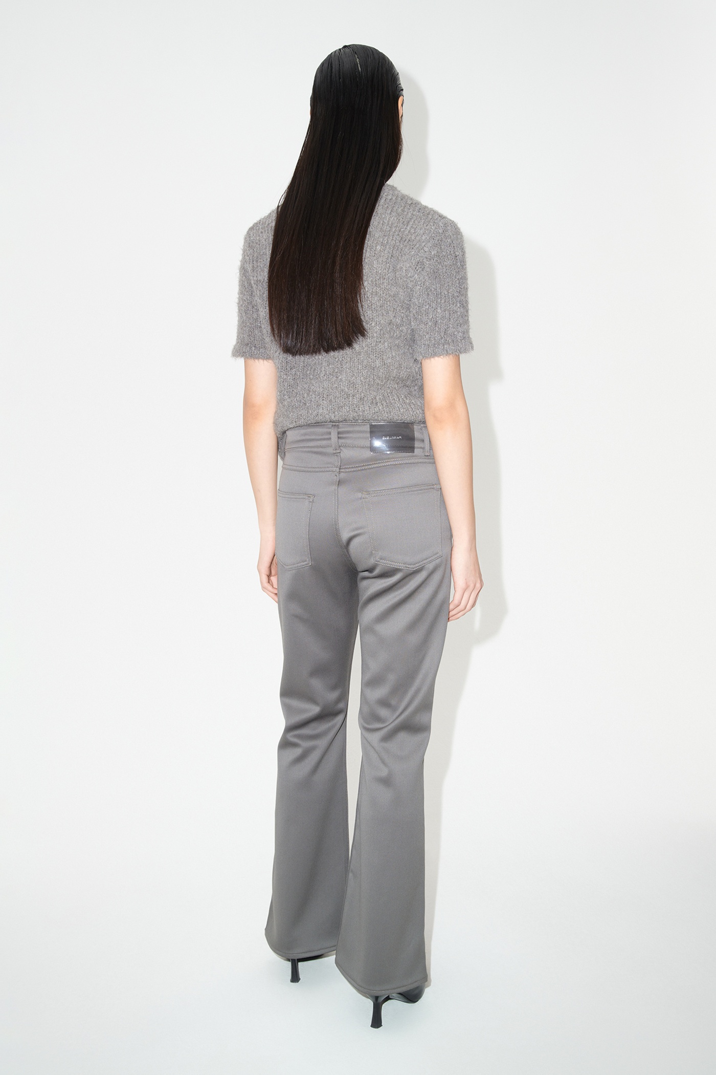 Boot Cut Mole Grey Exquisite Wool - 4