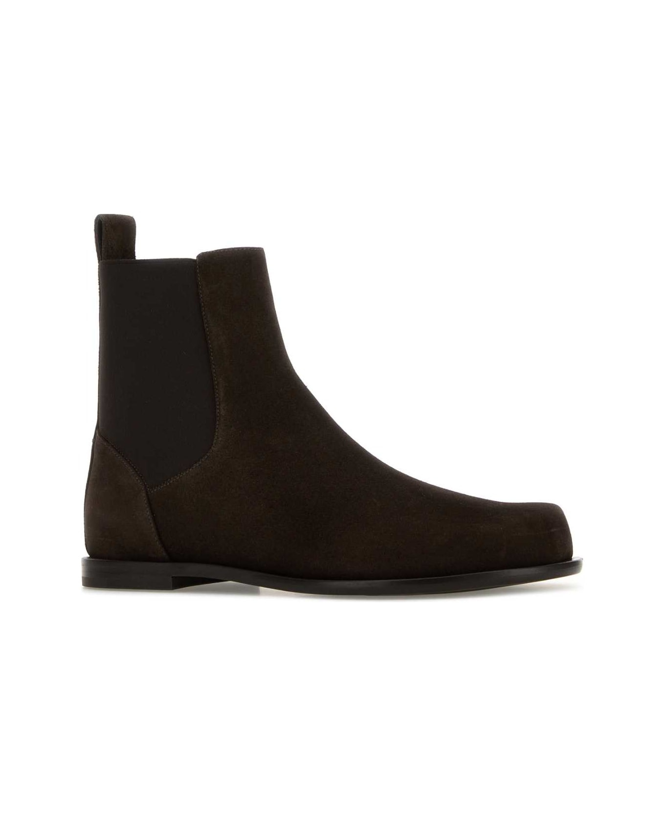 Brown Suede Chelsea Ankle Boots - 2