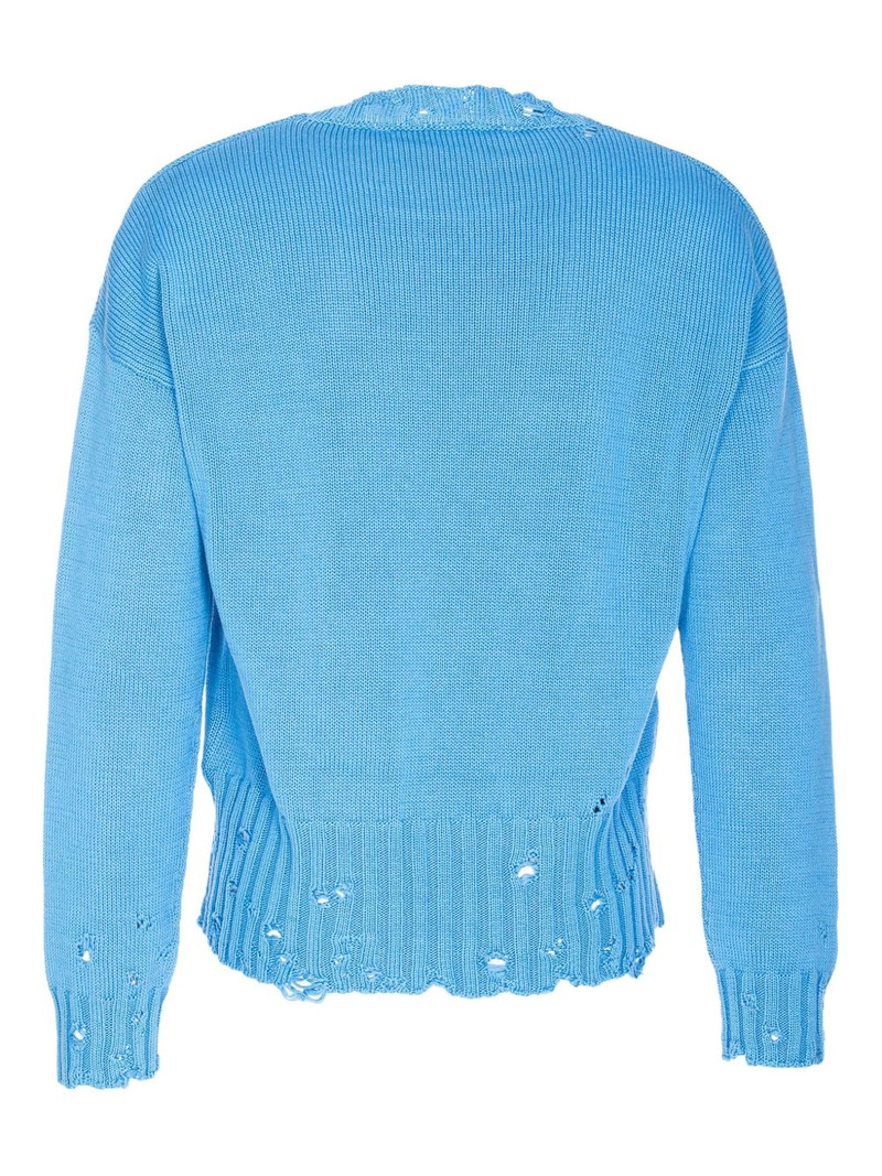 Marni distressed-effect jumper outlook