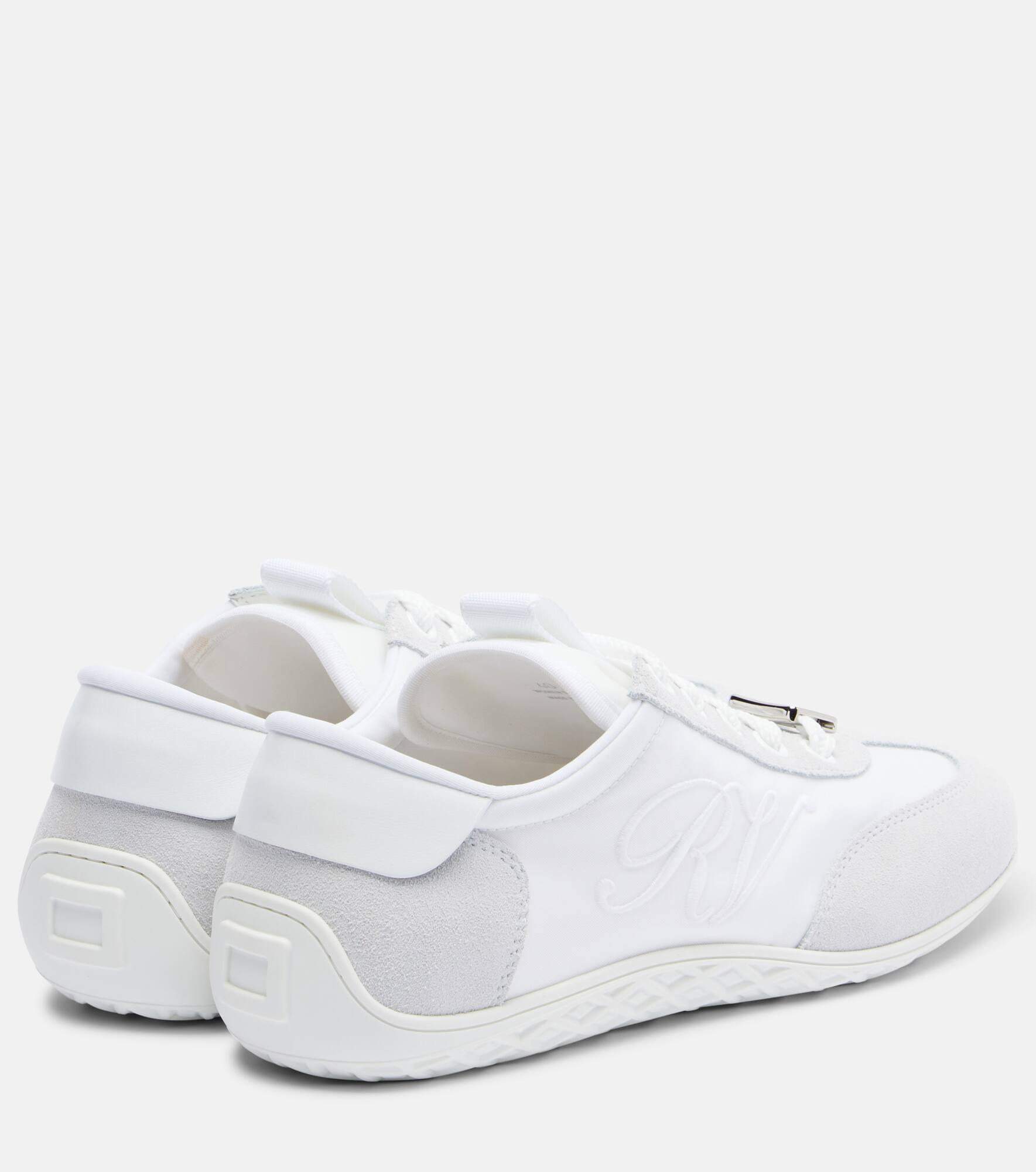 Viv Low suede-trimmed sneakers - 2
