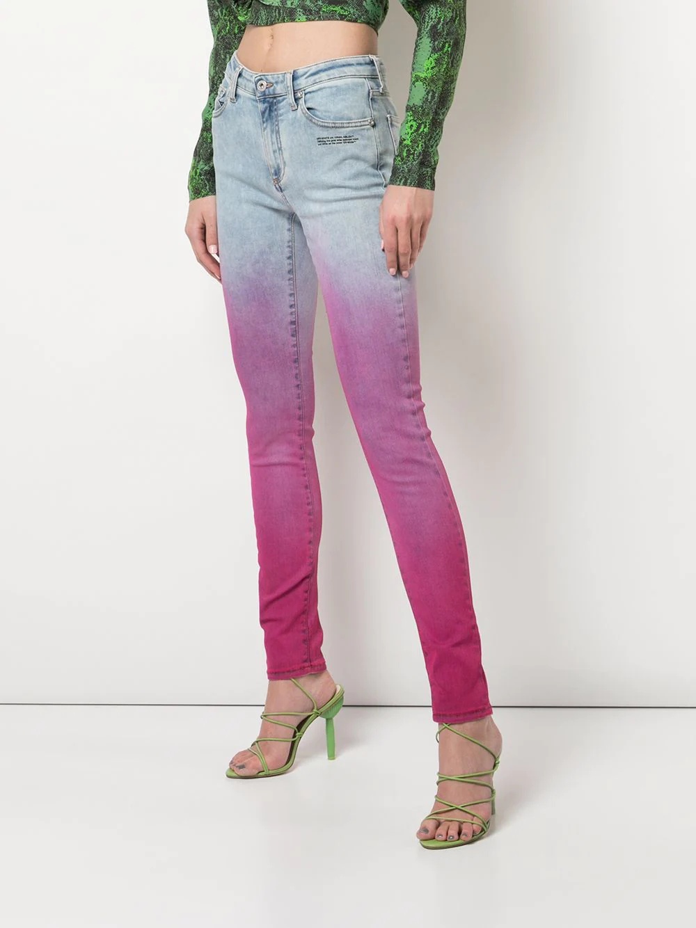 faded pink jeans - 3