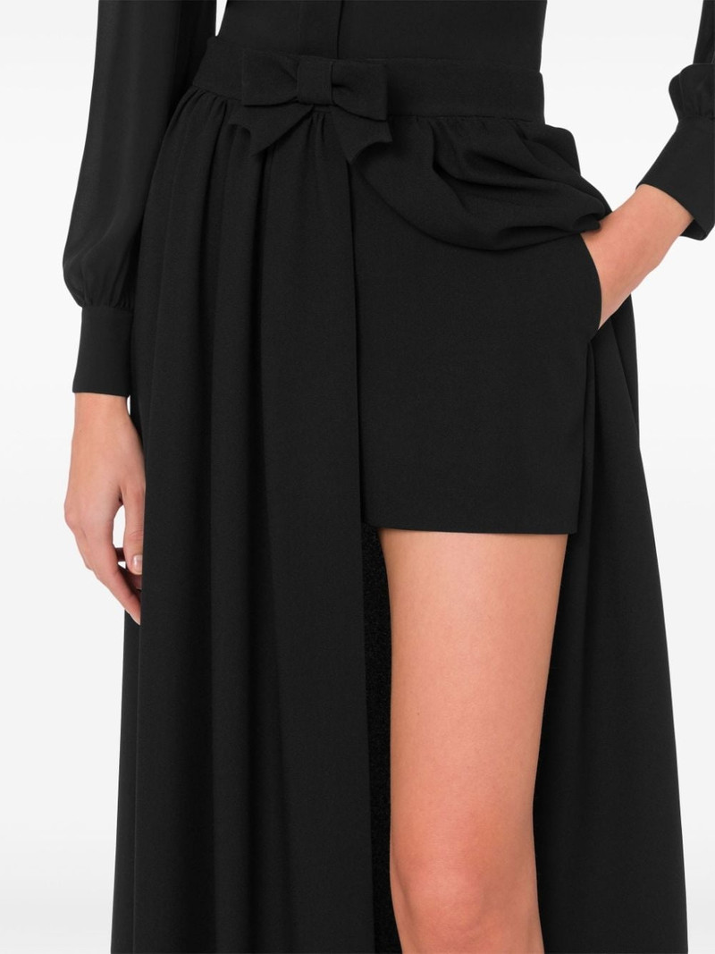 pleated asymmetric skort 3