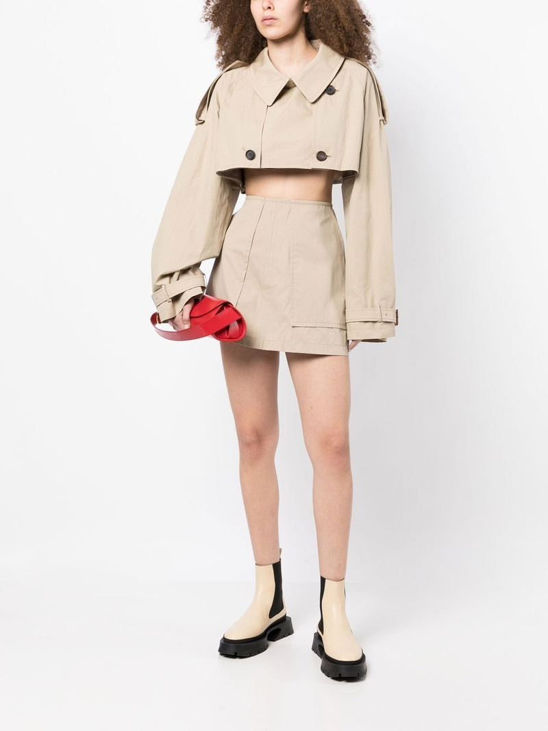 pushBUTTON two-pocket A-Line skirt outlook