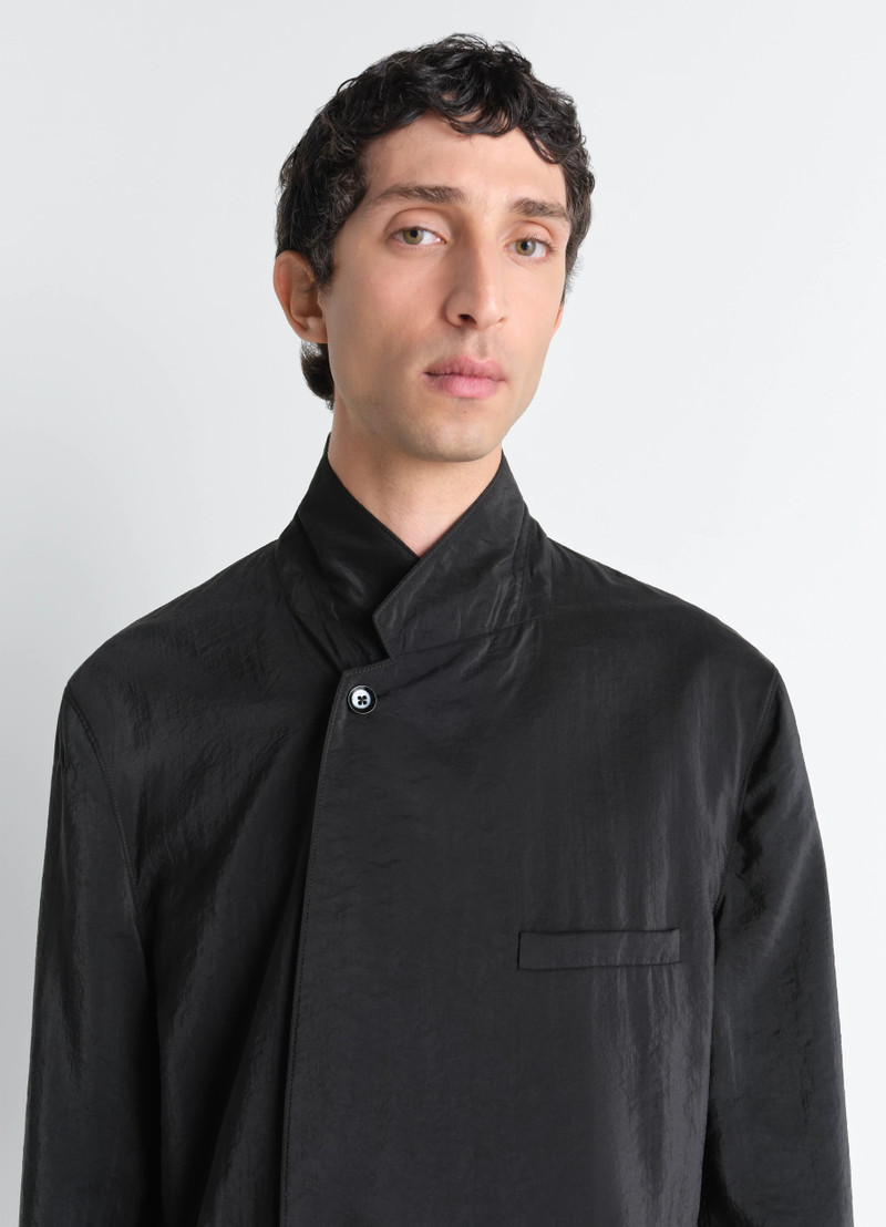 SOFT DOUBLE BREASTED JACKET IN DRY SILK 5