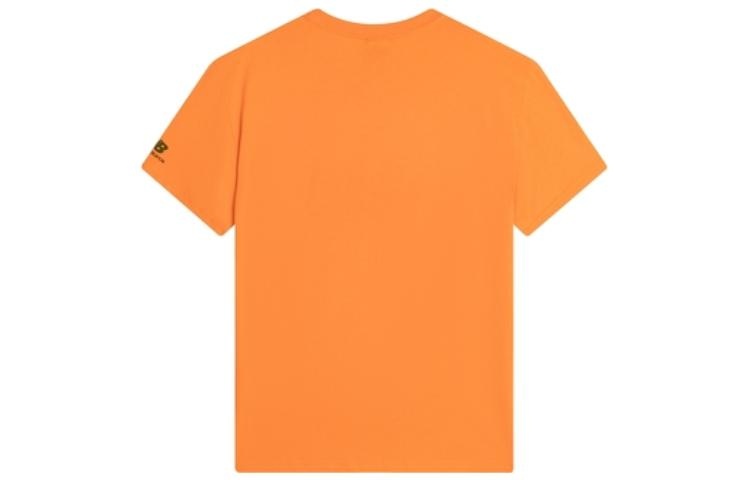 New Balance Logo Print Tee 'Orange Green' AMT22365-SKS - 2