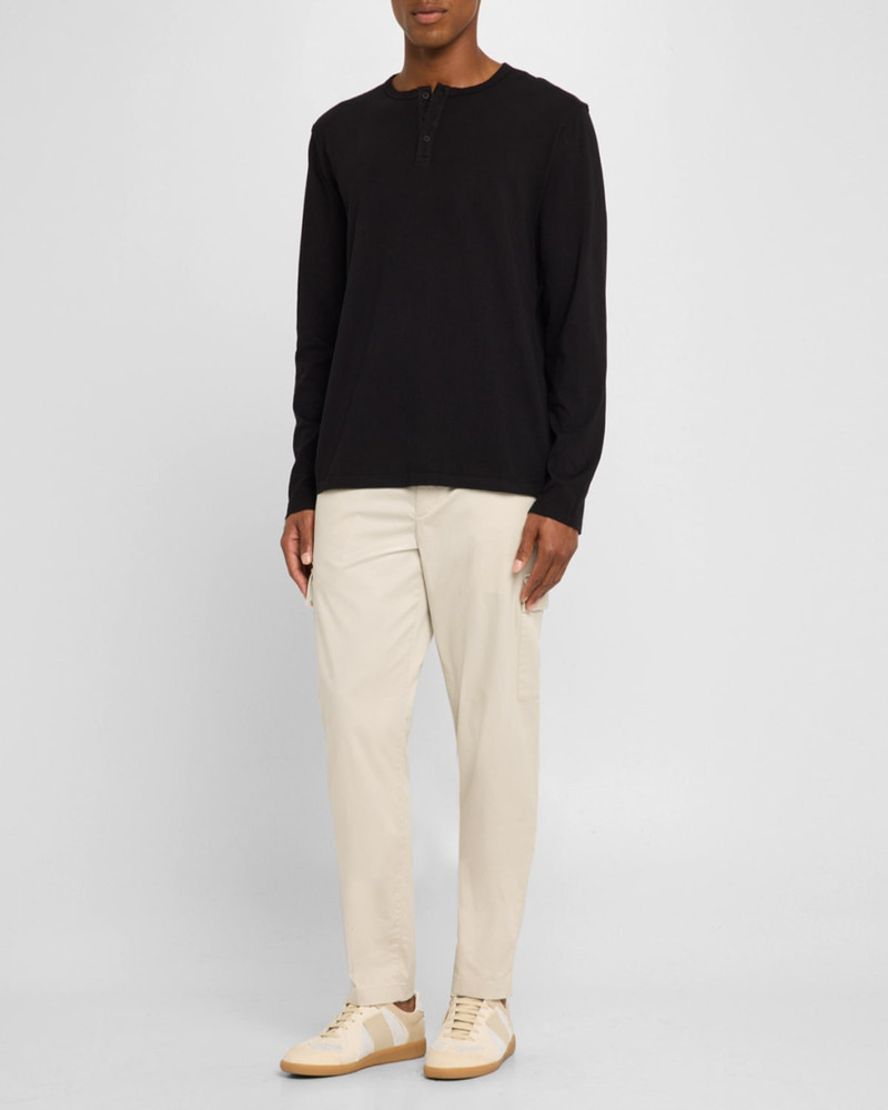 Vince Men's Garment-Dyed Henley Shirt outlook