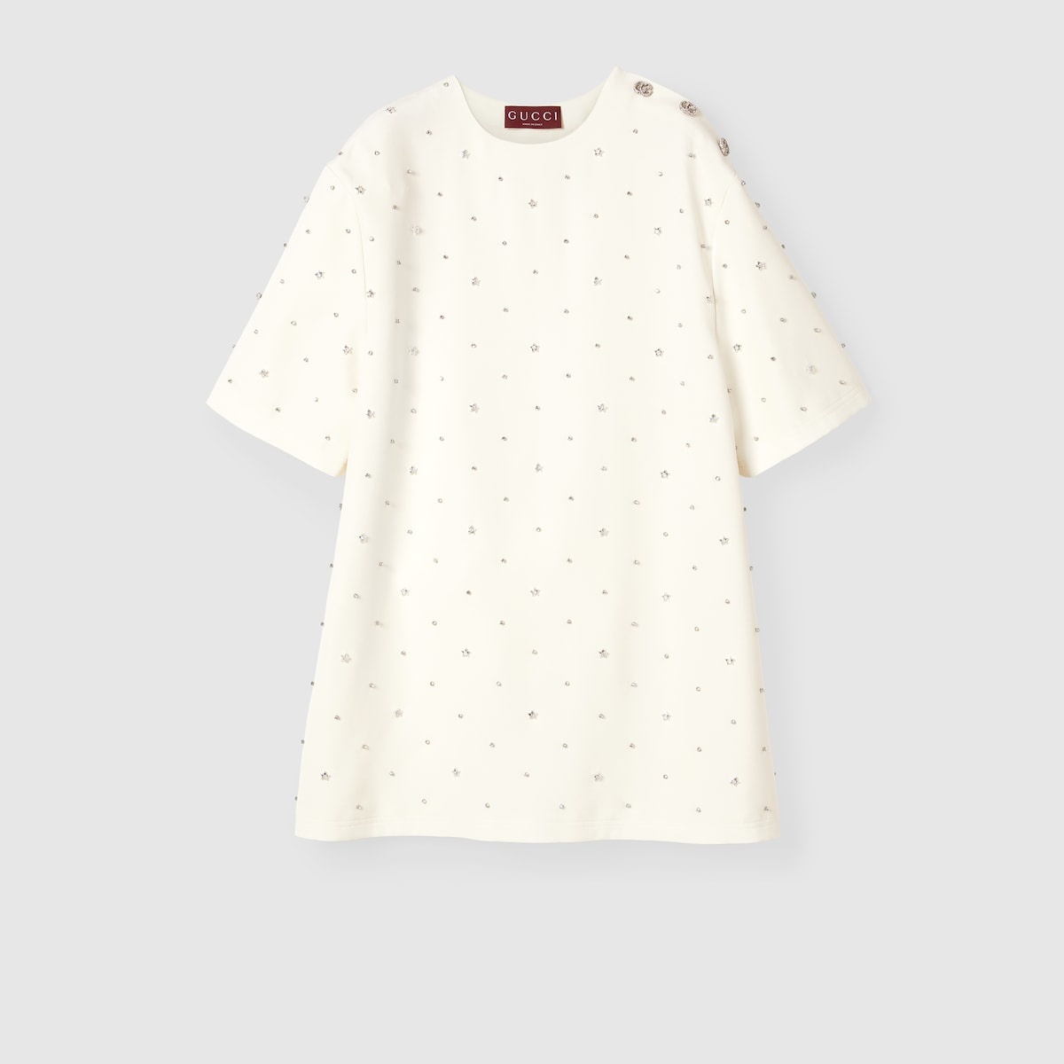 Embroidered viscose silk cady top - 1