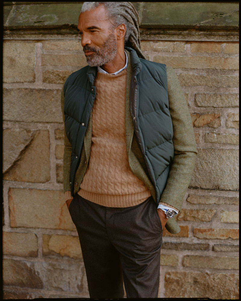 BOTTLE GREEN DOWN PUFFER VEST - TRIM FIT 3