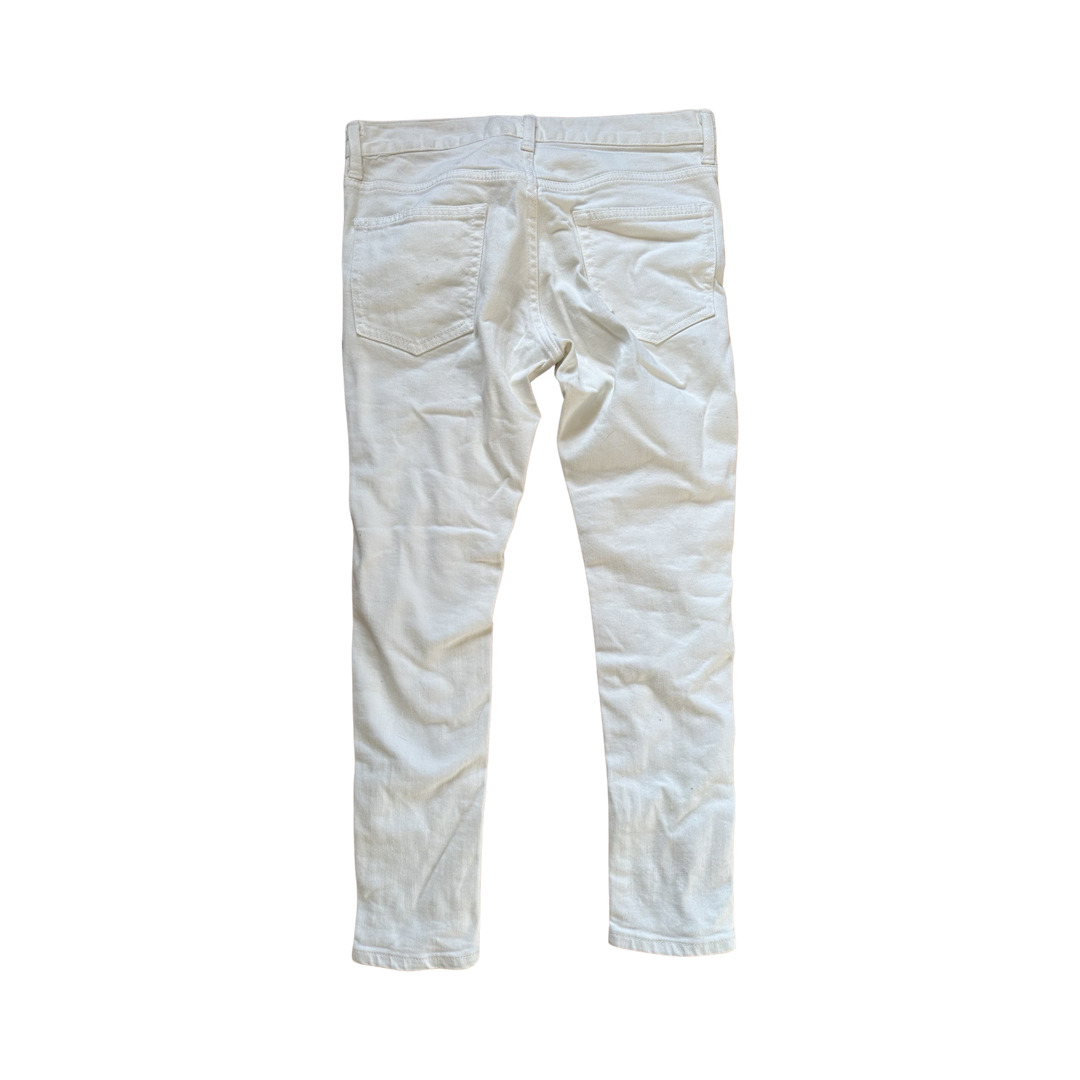 Coup de Grace - Junya Watanabe White Distressed Denim AW17 Sz Small - 3