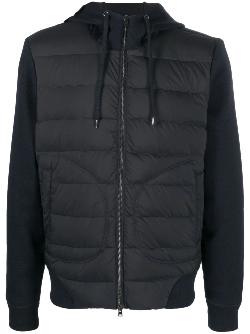 quilted hooded jacket - 1