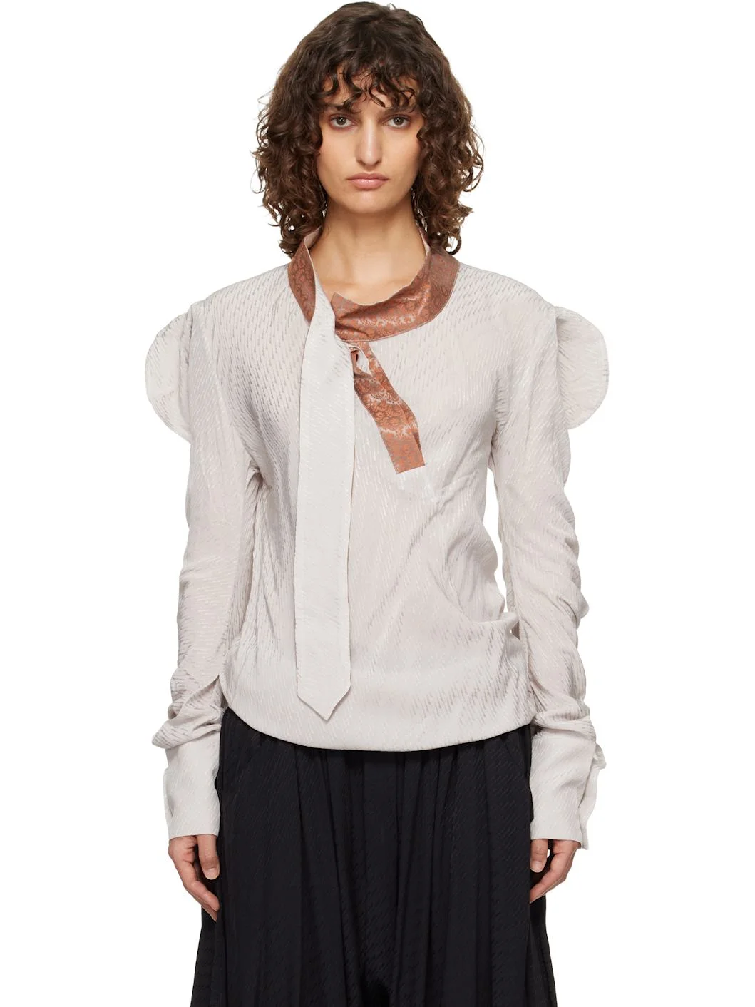 Beige Evelyn Blouse - 1