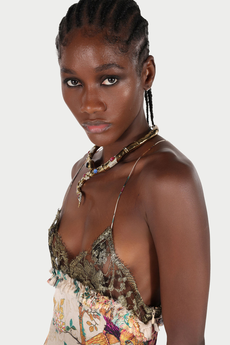 Roberto Cavalli Snake-Shaped Choker Necklace outlook