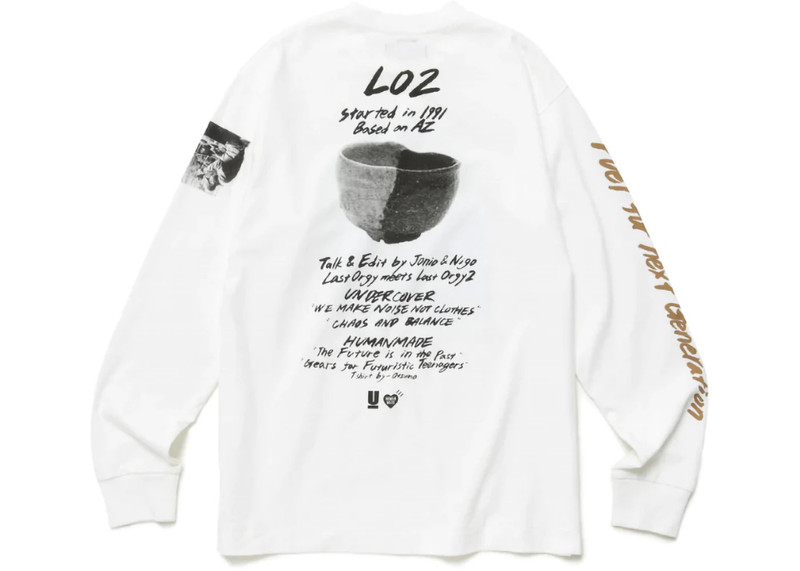 Human Made Human Made x Undercover Last Orgy 2 1991 L/S T-Shirt White outlook