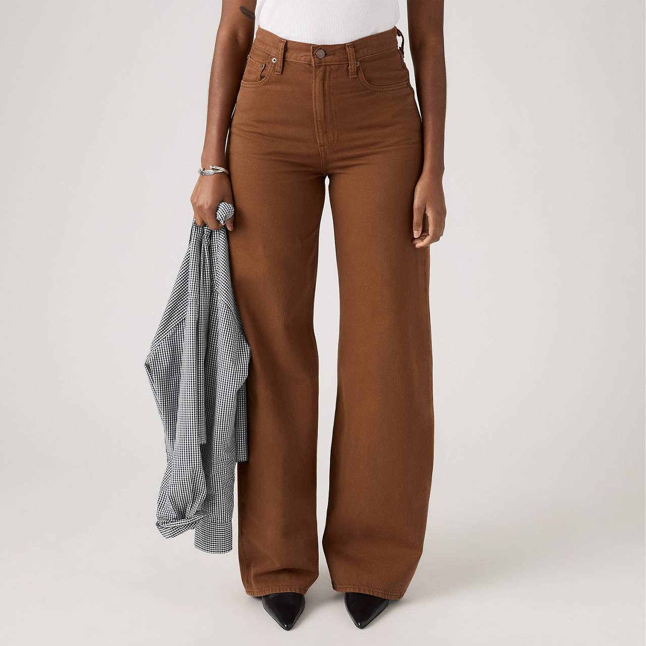 RIBCAGE WIDE LEG WOMEN'S JEANS - 4