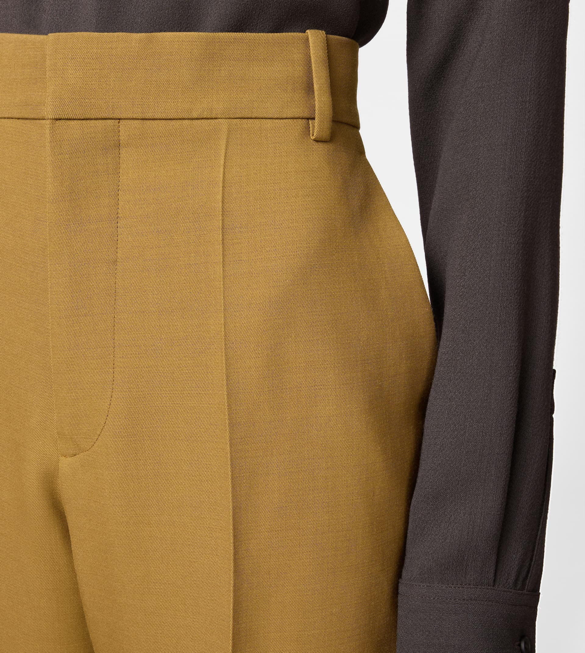 PANTS IN WOOL - GREEN - 5