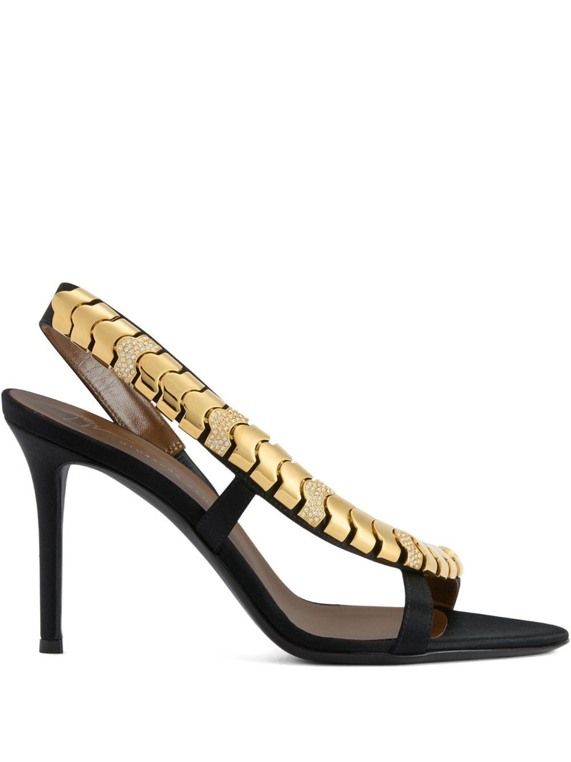 90mm Gz Dafne rhinestones-embellished sandals 1