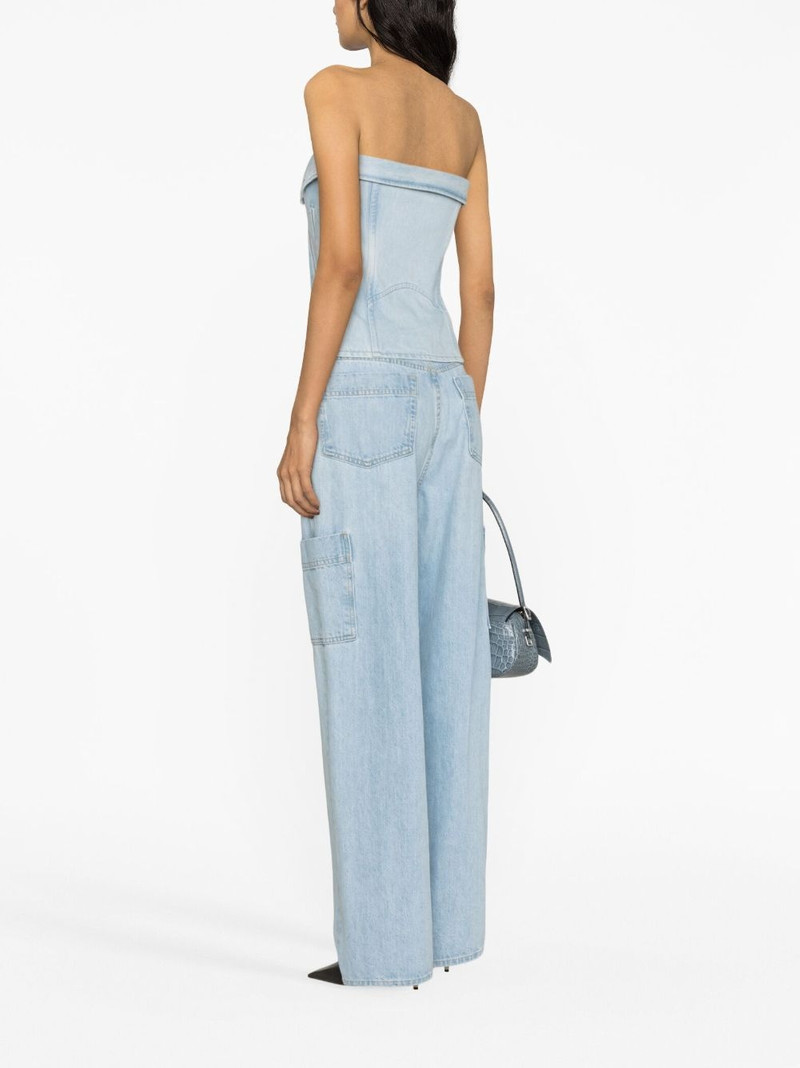 Dion Lee strapless denim top outlook