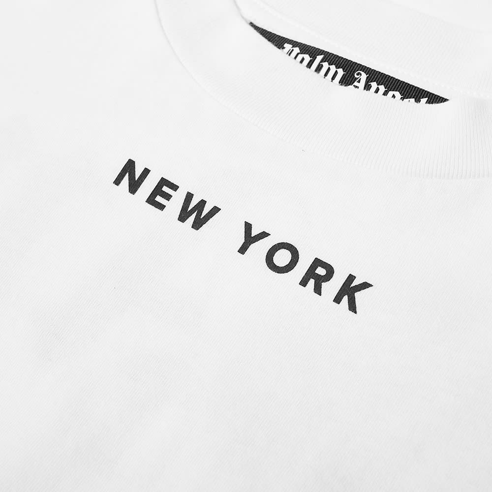 Palm Angels Long Sleeve New York Sprayed Back Print Tee - 2