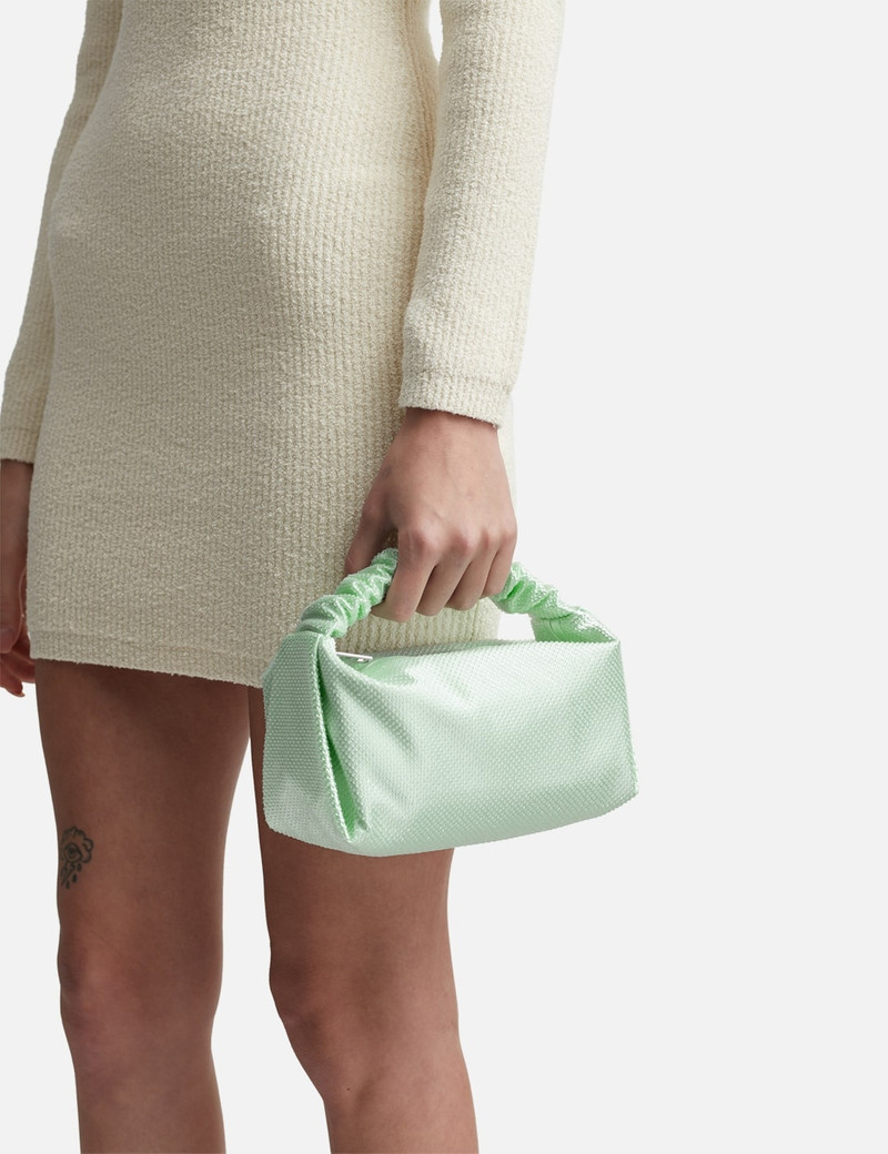 Alexander Wang SATIN SCRUNCHIE MINI BAG WITH CLEAR BEADS outlook