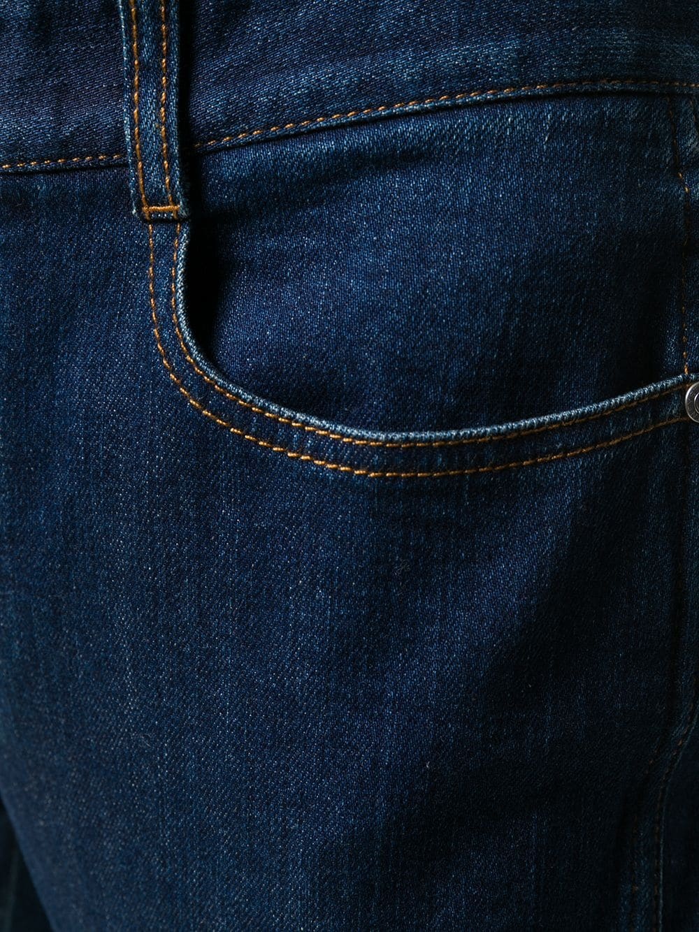 monogram-lining slim-fit jeans - 5