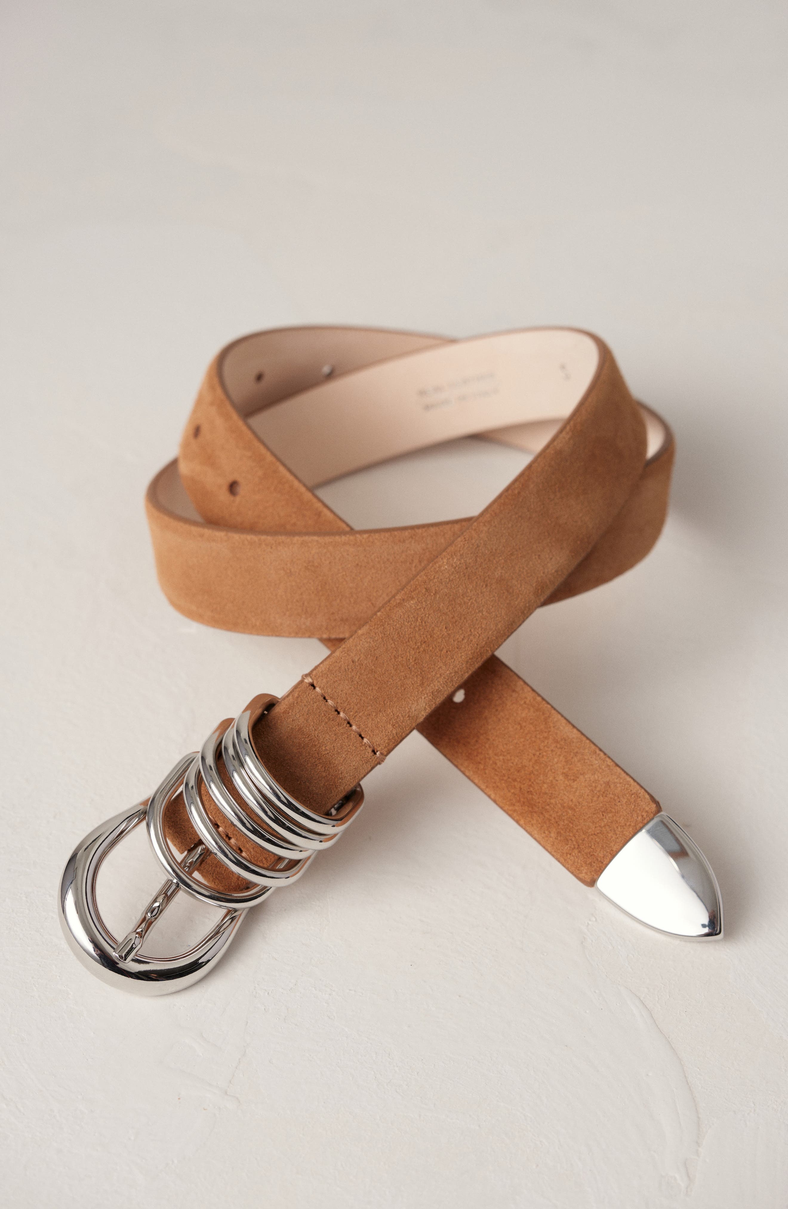 Déhanche Hollyhock Suede Belt in Caramel Suede/silver at Nordstrom - 3