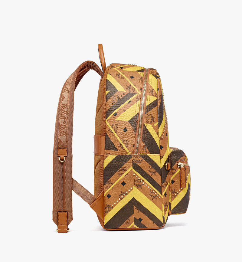 Studded Stark Backpack in Mega Herringbone Visetos 3