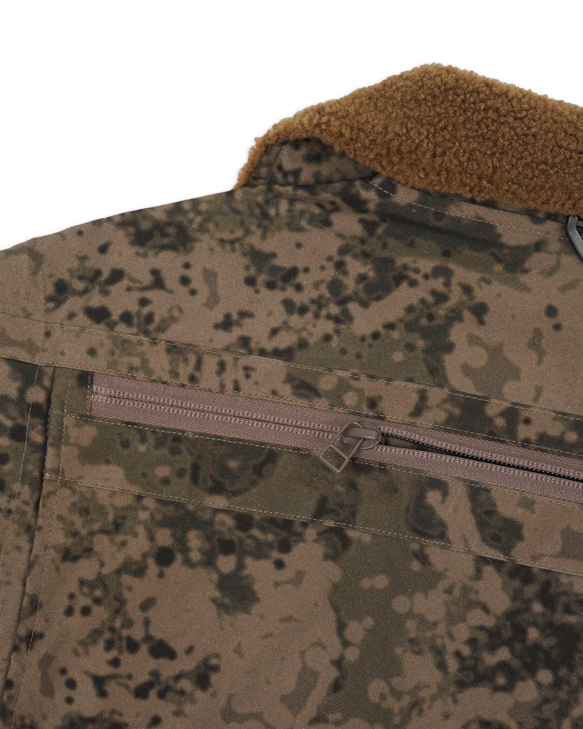 Brain Dead x South2 West8 Fleece Sleeve Tenkara Short Jacket - Grey - 5