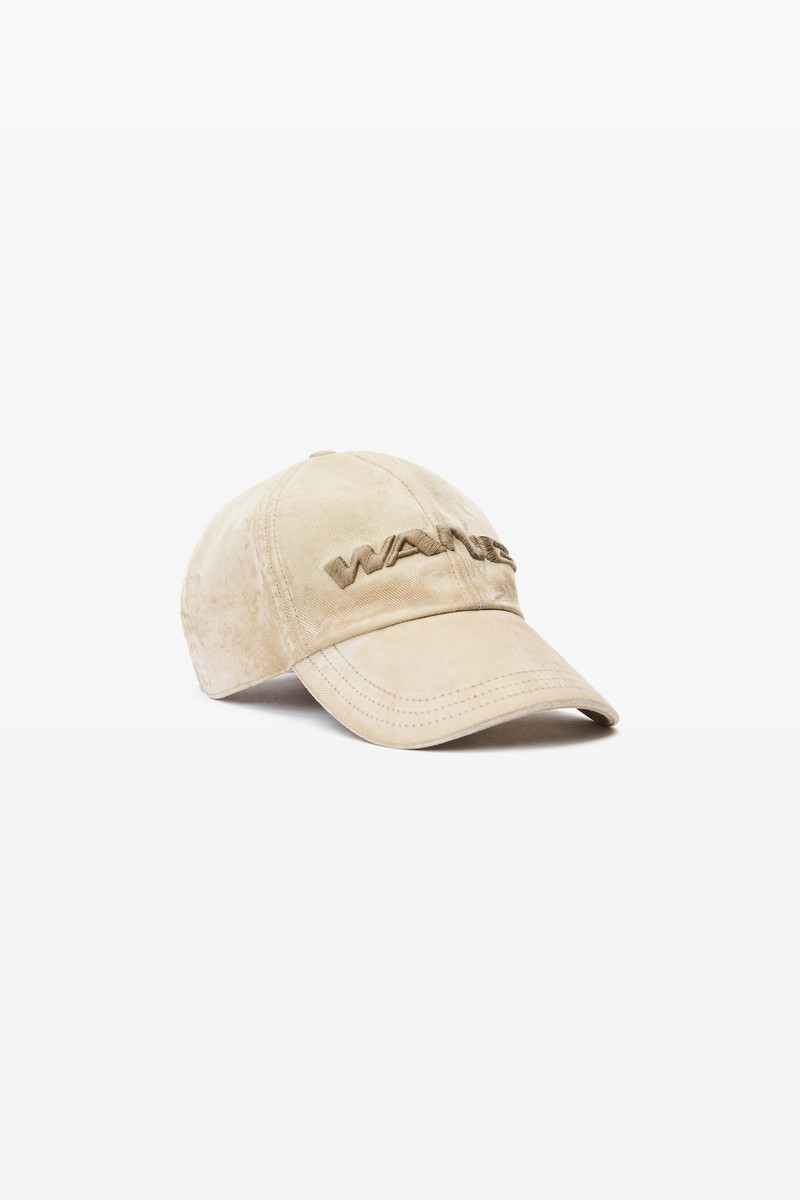 Alexander Wang 3D Logo-Embroidered Flocked Denim Cap outlook