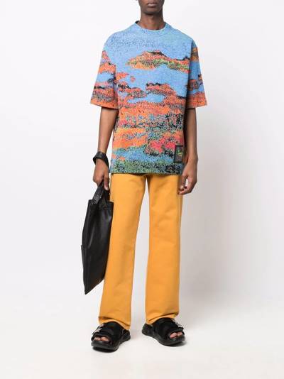 Ambush jacquard-pattern short-sleeved T-shirt outlook