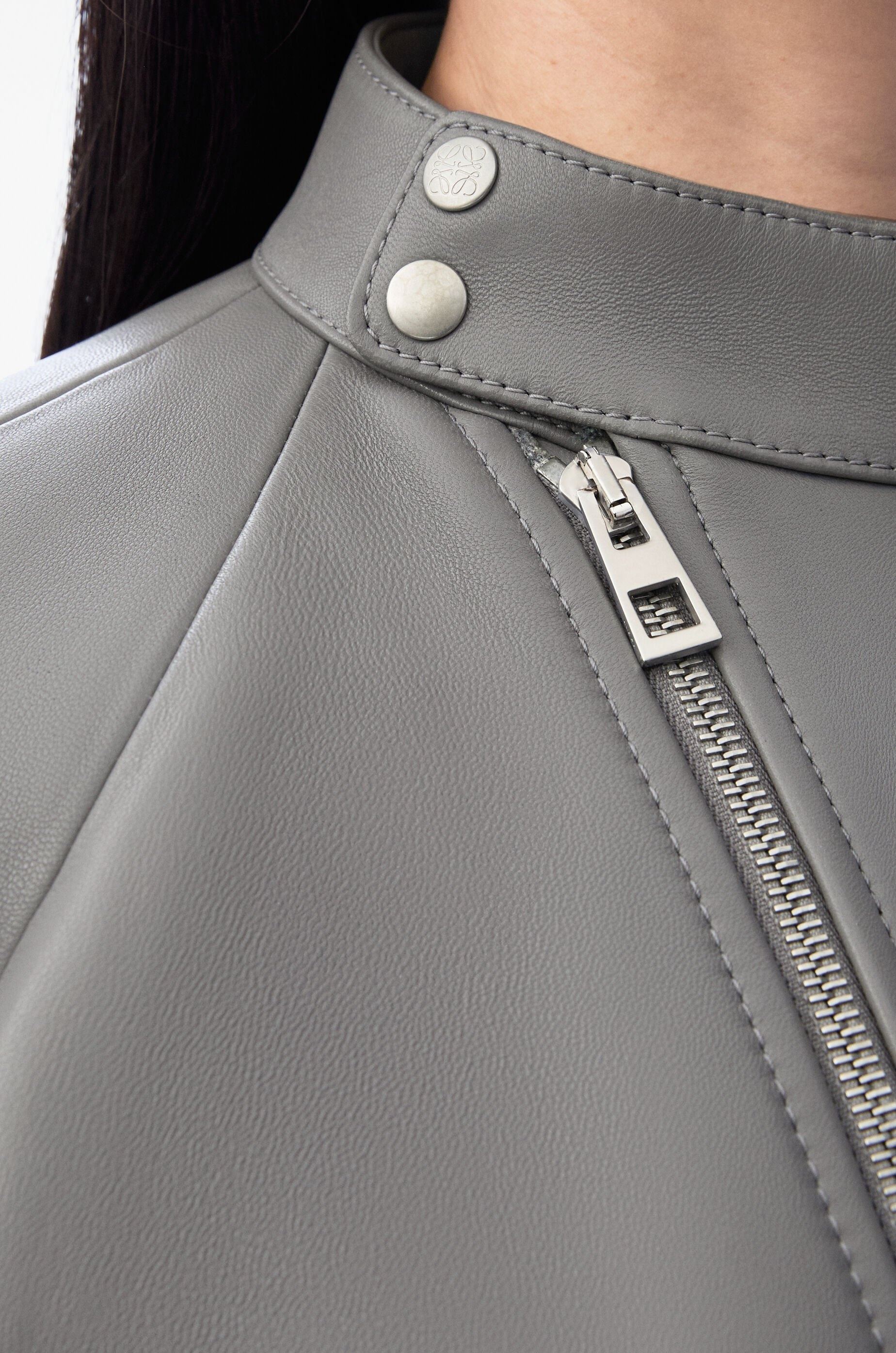 Trapeze jacket in nappa lambskin - 5