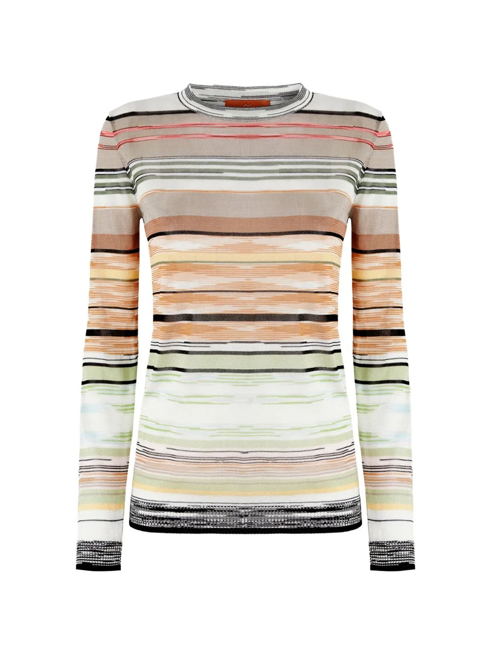 striped crew-neck sweater - 1