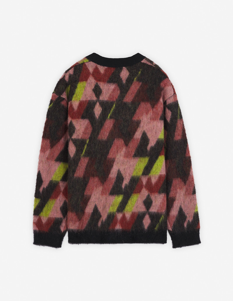 GRAPHIC MOHAIR JACQUARD CARDIGAN 6