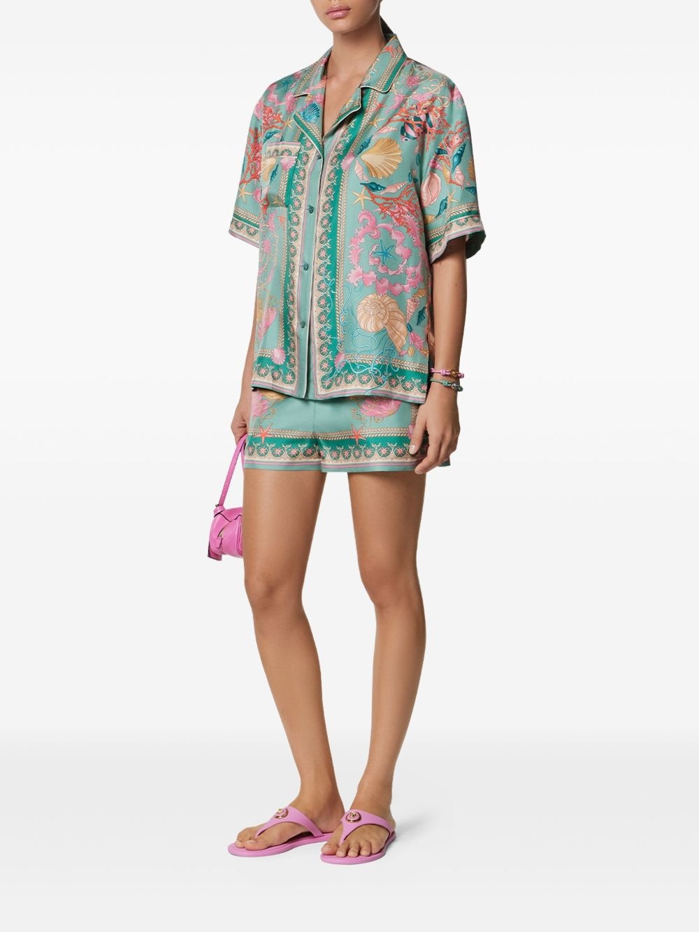 Underwater Barocco silk shirt - 2