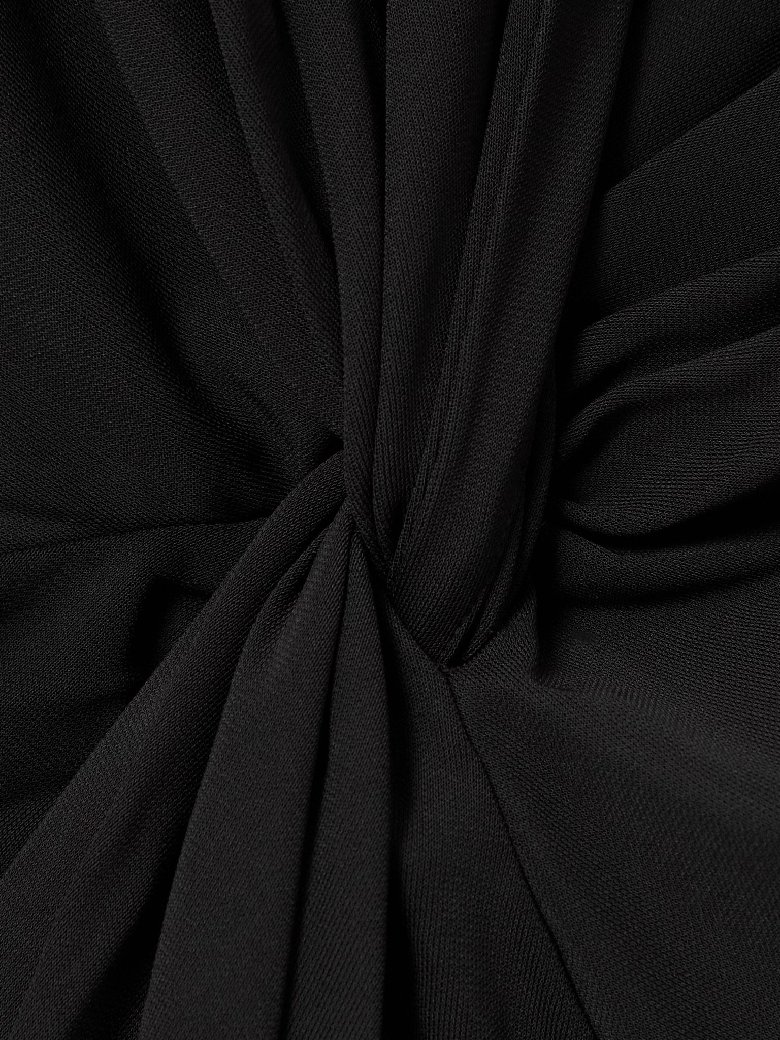Mathilde twist-front jersey midi dress Black - 4