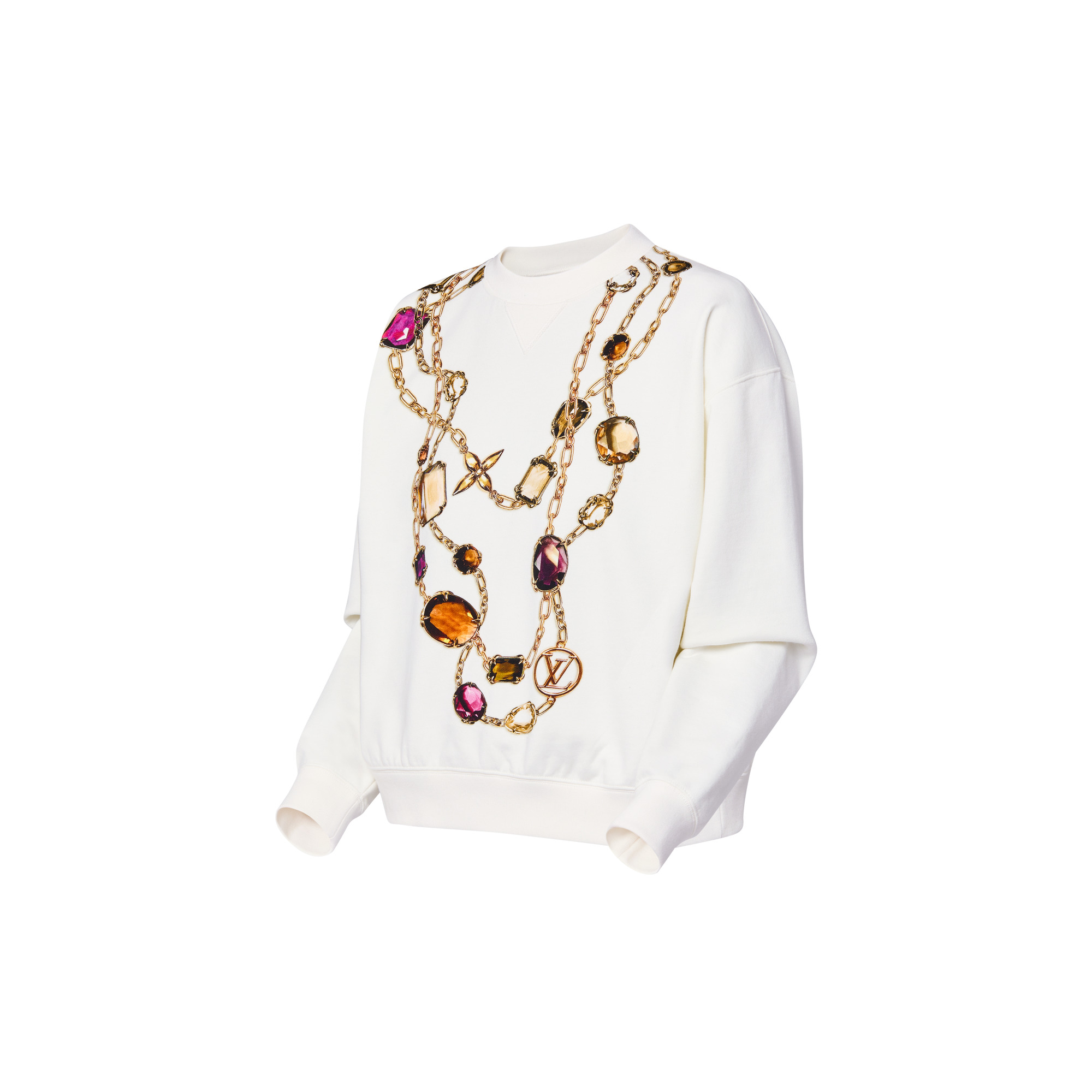 Necklace Print Sweater - 2