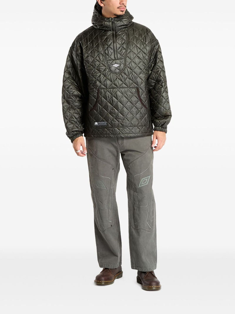umbro Masked diamond-quilting hooded jacket outlook