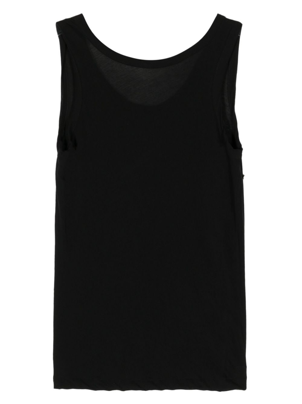 scoop-neck cotton tank top - 2