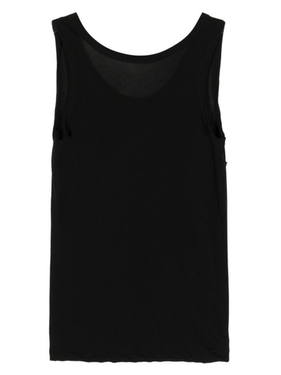 Yohji Yamamoto scoop-neck cotton tank top outlook