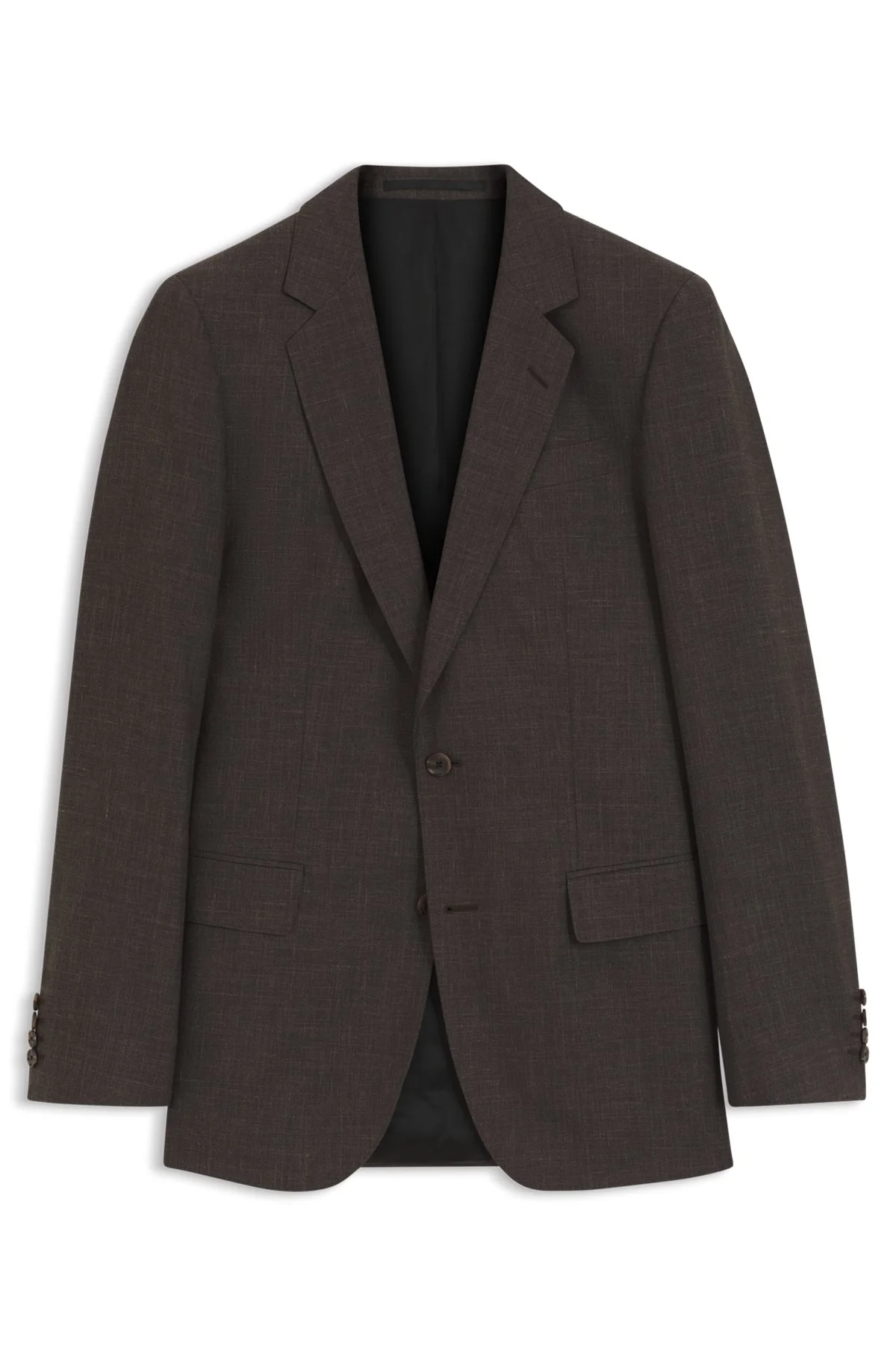 BOSS BY BECKHAM WOOL-BLEND SLIM-FIT SUIT JACKET - 1