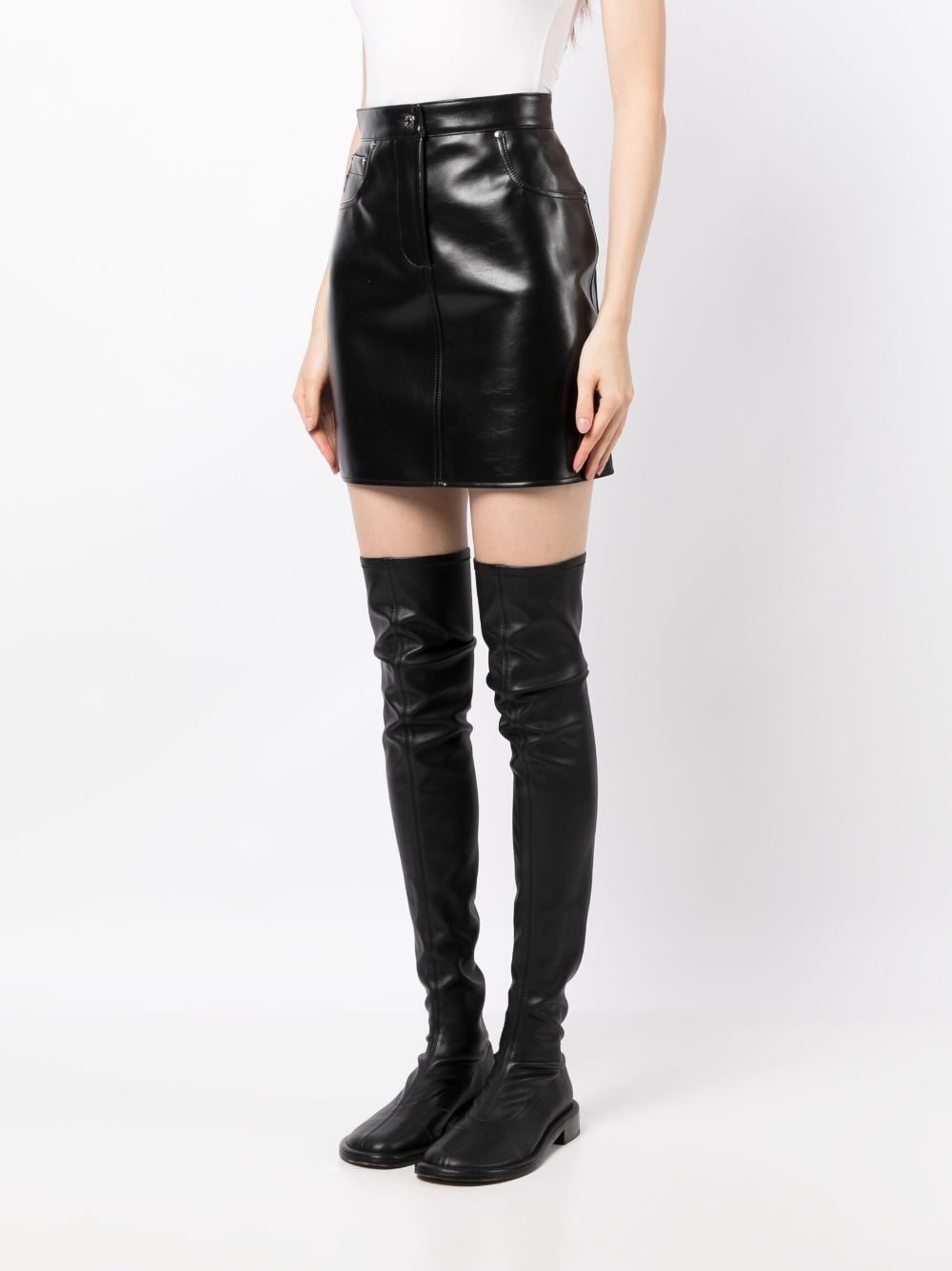 high-rise fitted miniskirt - 3
