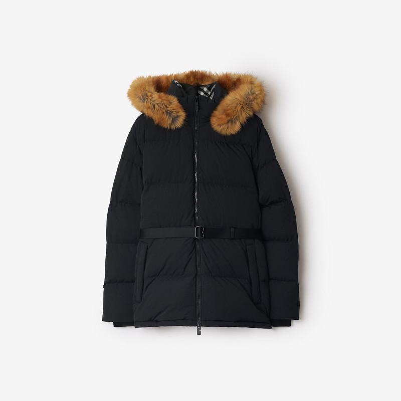 Short Nylon Puffer Coat 1