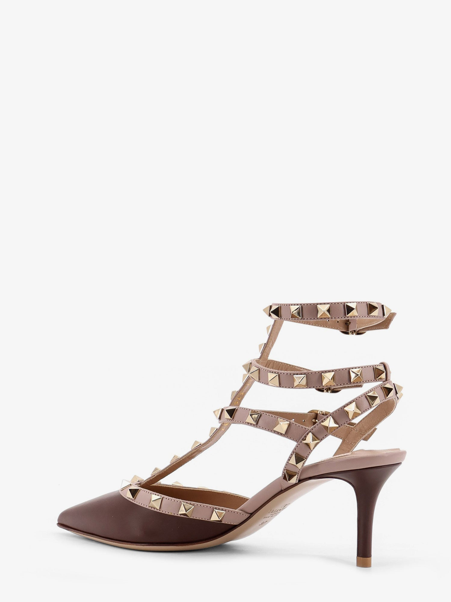 Valentino Garavani Rockstud Valentino Garavani Leather Décolleté Slingback - 3
